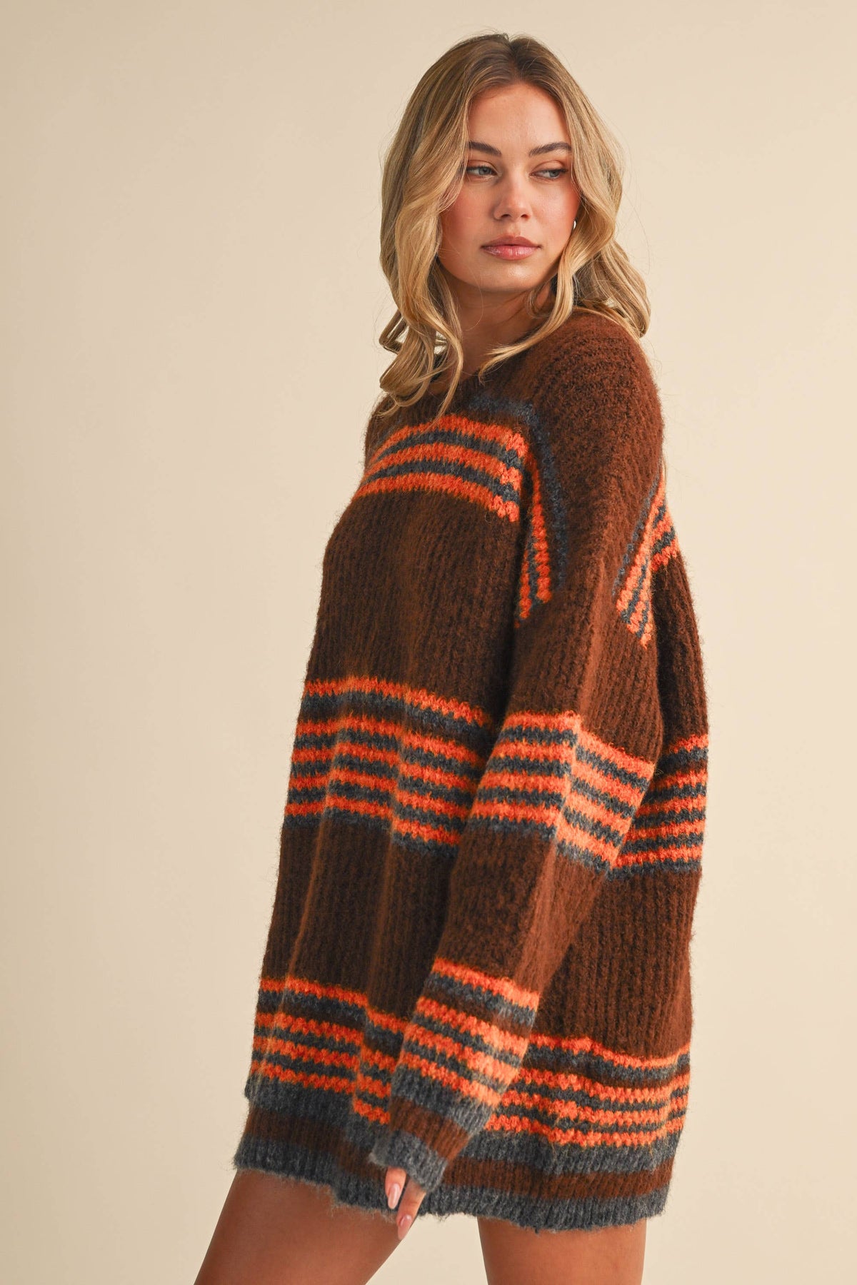 Sundown Stripe Sweater Dress