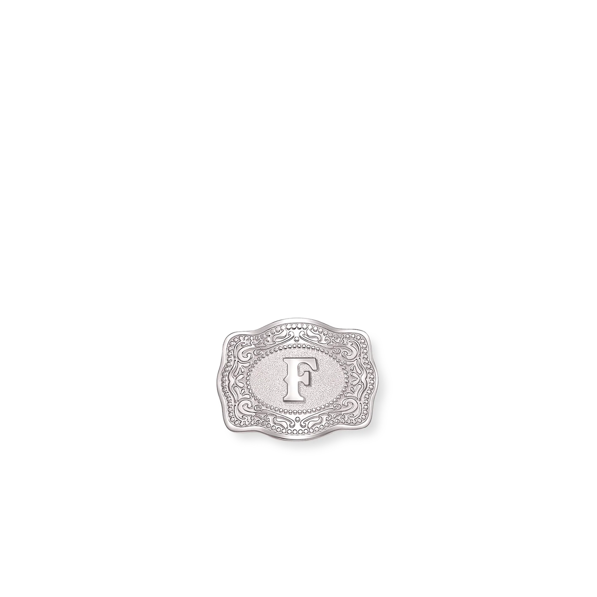 SpurWest Mini Belt Buckle Hatpin (Initial)