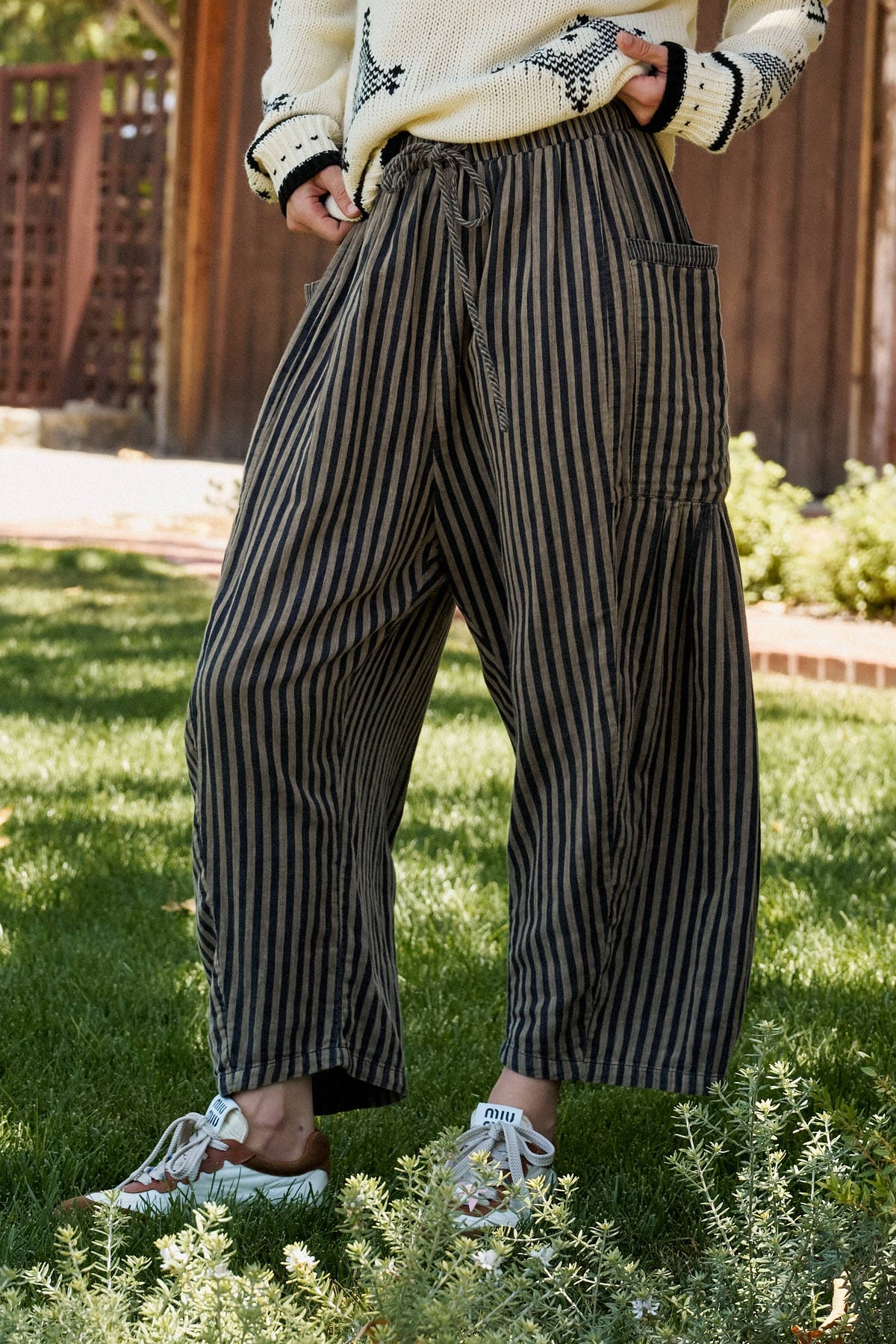 Striped Harem Pants