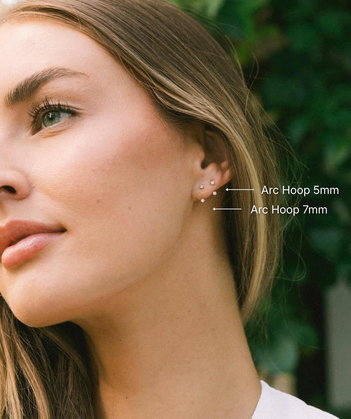 Arc Hoop Earrings