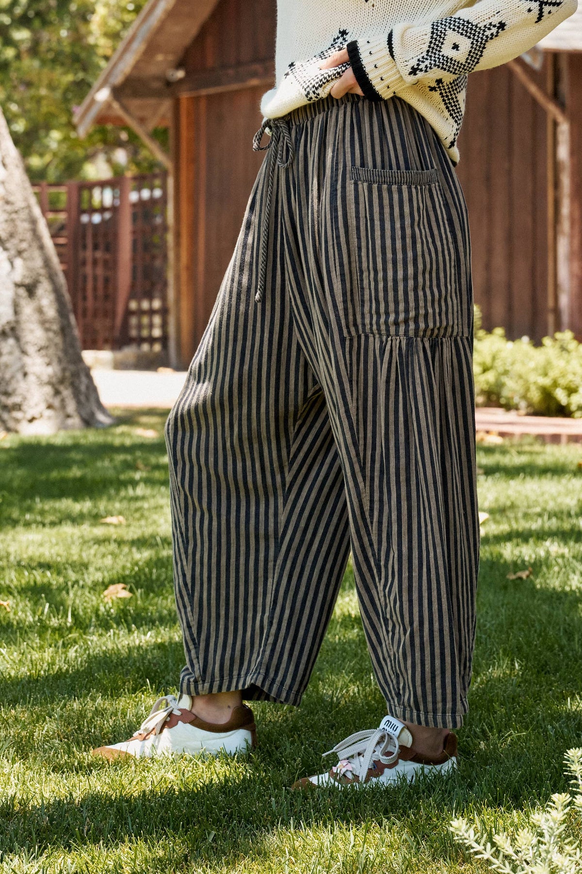 Striped Harem Pants