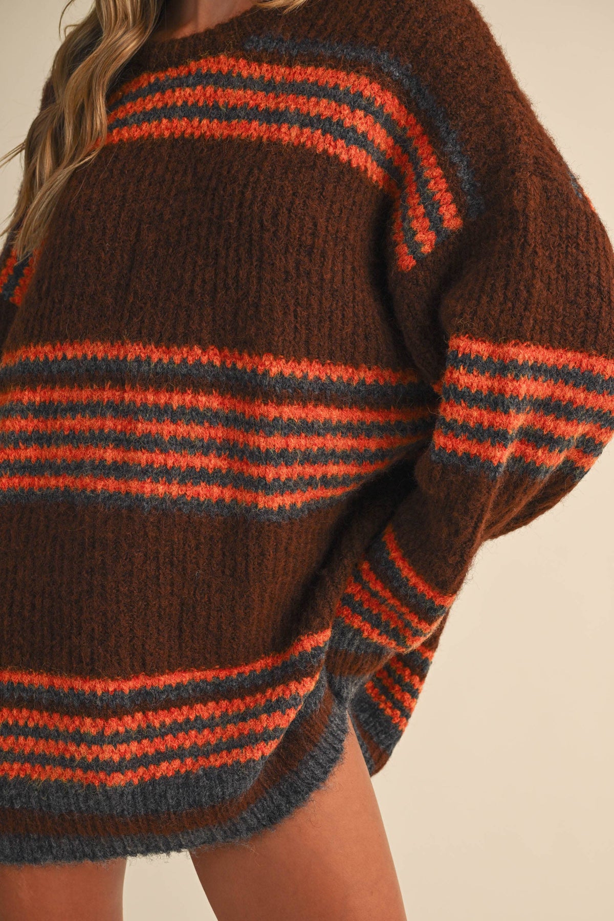 Sundown Stripe Sweater Dress