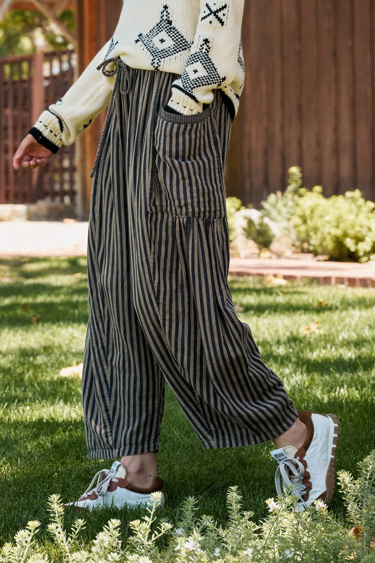 Striped Harem Pants
