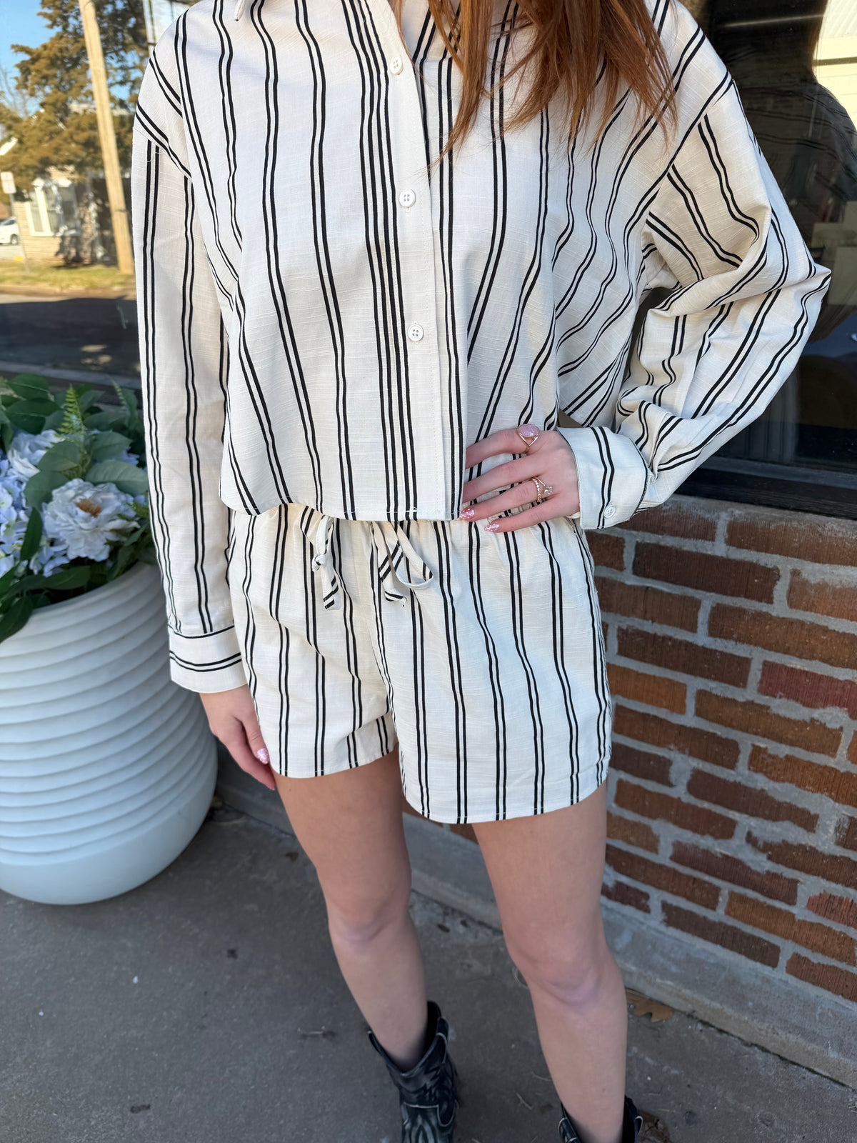 Stockyard Stripe Short