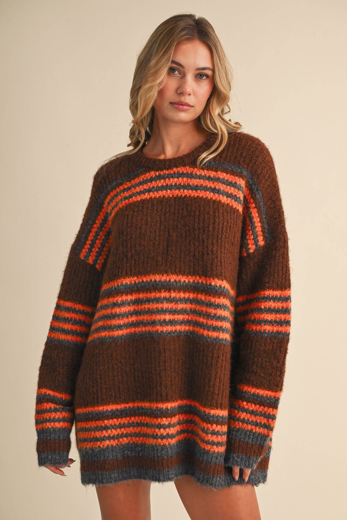 Sundown Stripe Sweater Dress