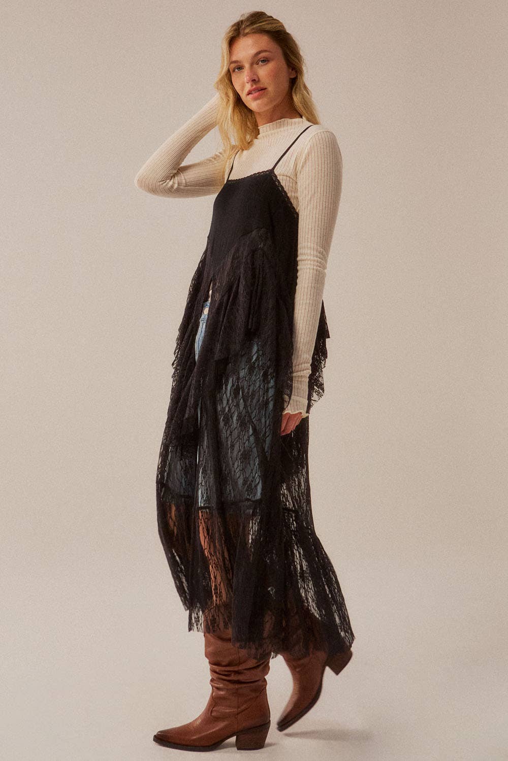 Rain Ruffled Flyaway Top